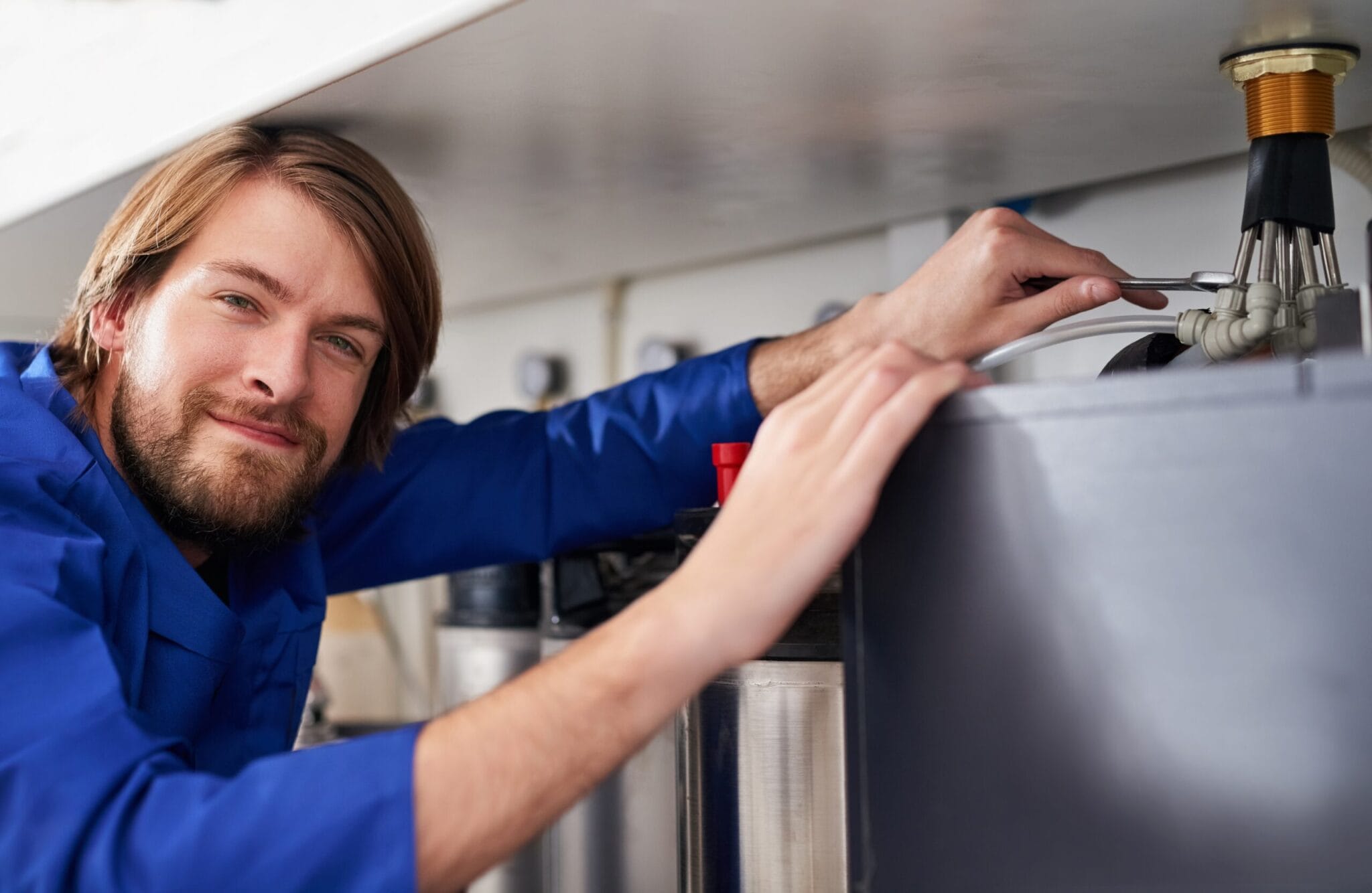 Appliance water line repair by plumber in Wellington, Florida
