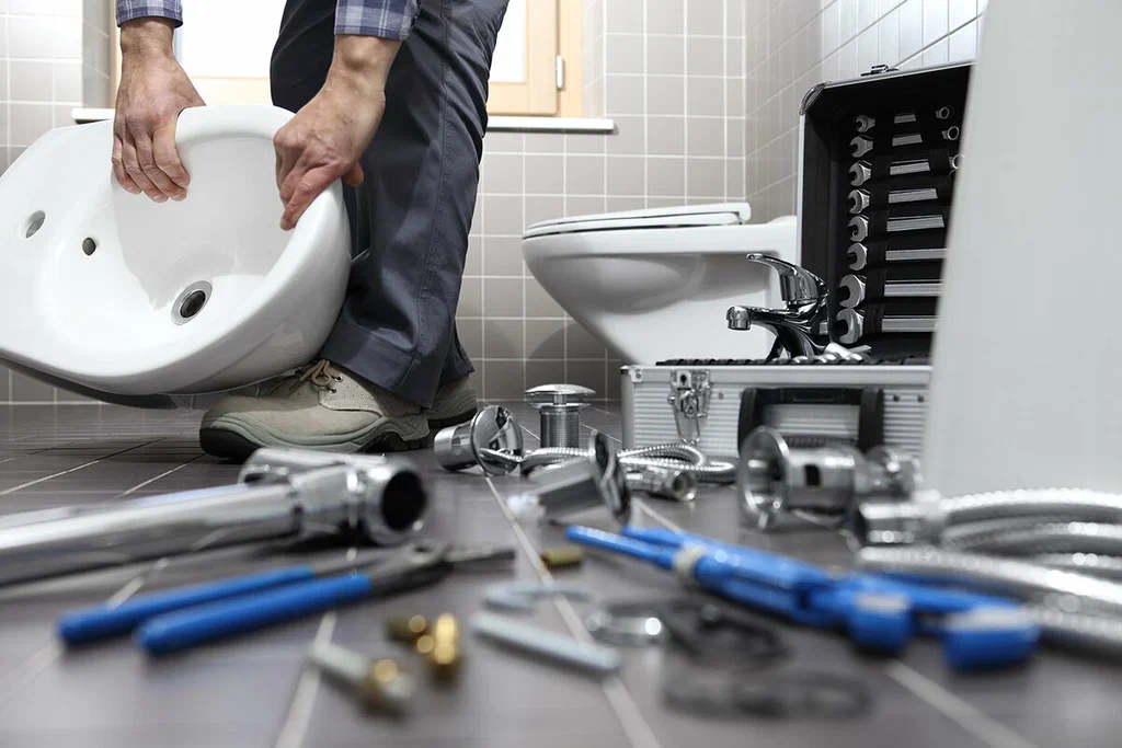 Plumbing tools prepared for a bathroom repair in Wellington